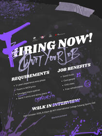 Quit Your Job Performance poster